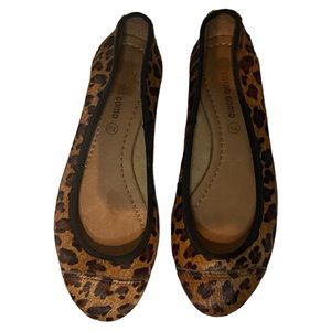 Corso Como pony animal print ballet flats.